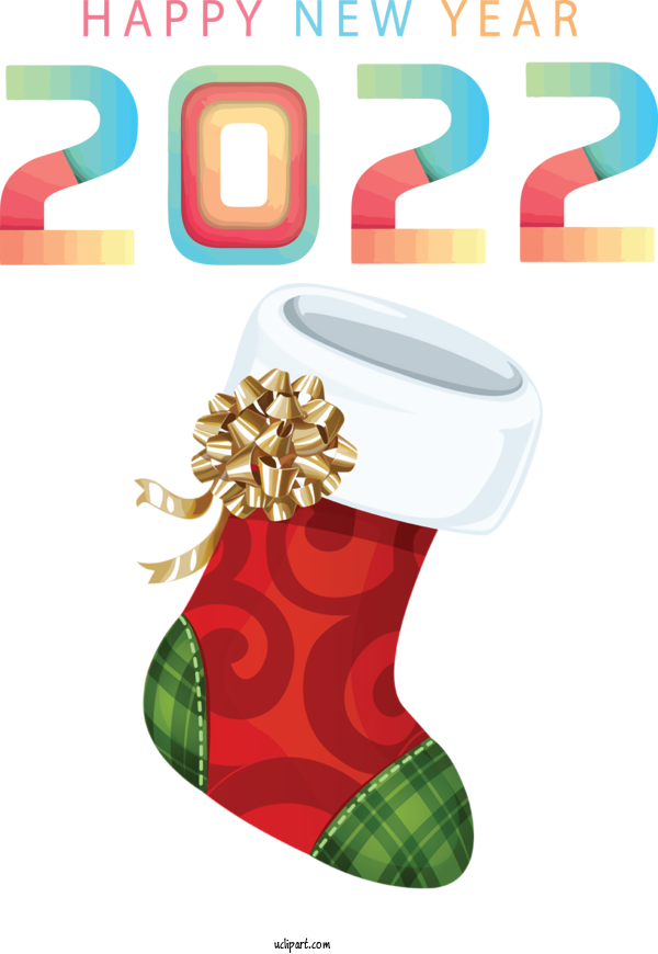 Free Holidays Christmas Day Christmas Stocking For New Year 2022 Clipart Transparent Background