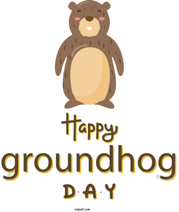 Free Holidays Logo Cartoon Meter For Groundhog Day Clipart Transparent Background