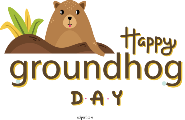 Free Holidays Dog Cat Cat Like For Groundhog Day Clipart Transparent Background