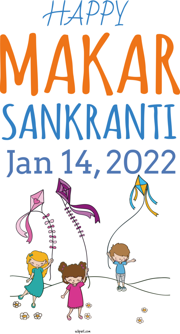 Free Holidays Human Cartoon Line For Makar Sankranti Clipart Transparent Background