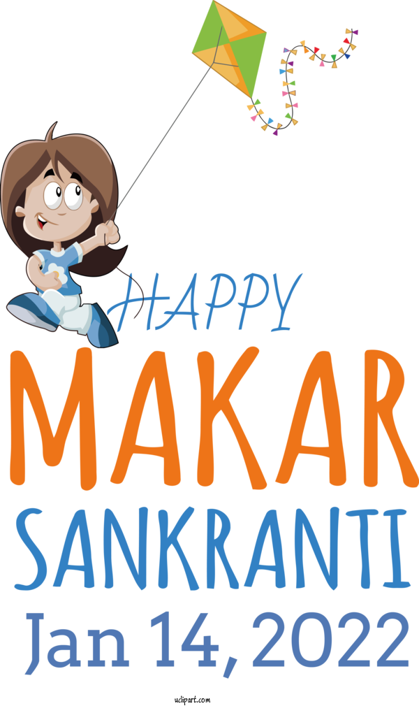 Free Holidays Human Cartoon Line For Makar Sankranti Clipart Transparent Background