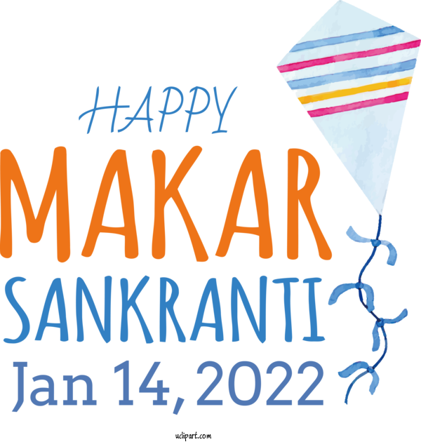 Free Holidays Design Line Banner For Makar Sankranti Clipart Transparent Background