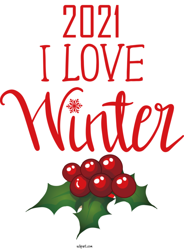 Free Christmas Flower Leaf Logo For Hello Winter Clipart Transparent Background