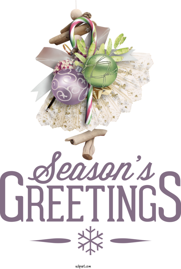 Free Holidays Floral Design Font Logo For Christmas Clipart Transparent Background