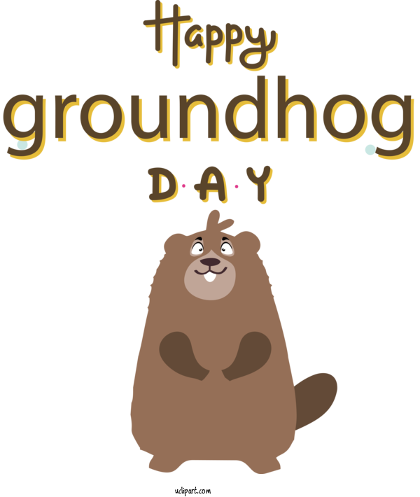 Free Holidays Cat Like Dog Cartoon For Groundhog Day Clipart Transparent Background