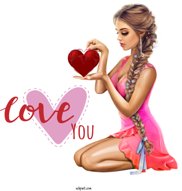 Free Holidays Drawing Painting Pin Up Girl For Valentines Day Clipart Transparent Background