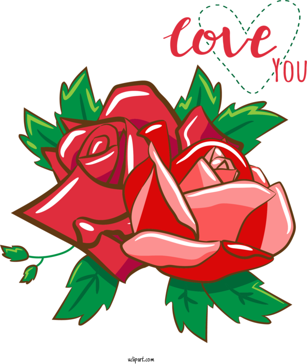 Free Holidays Garden Roses Flower Garden For Valentines Day Clipart Transparent Background