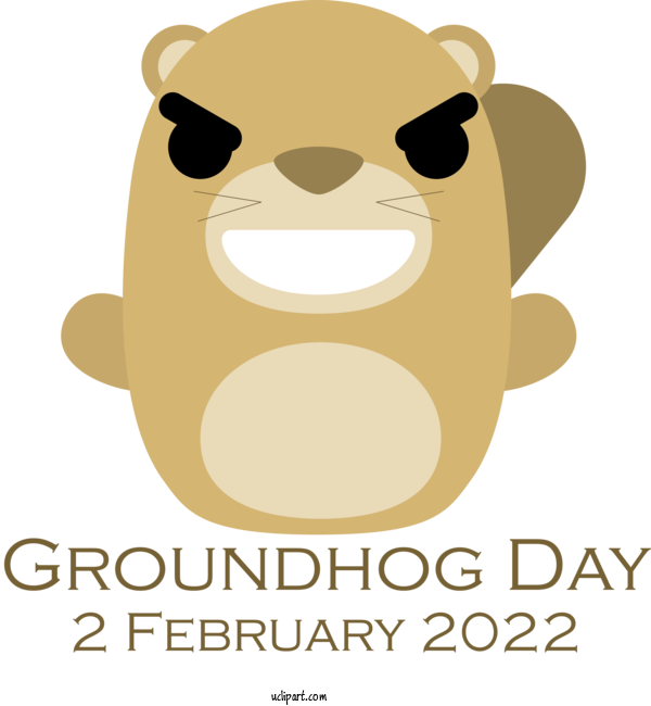 Free Holidays Snout Logo Dog For Groundhog Day Clipart Transparent Background