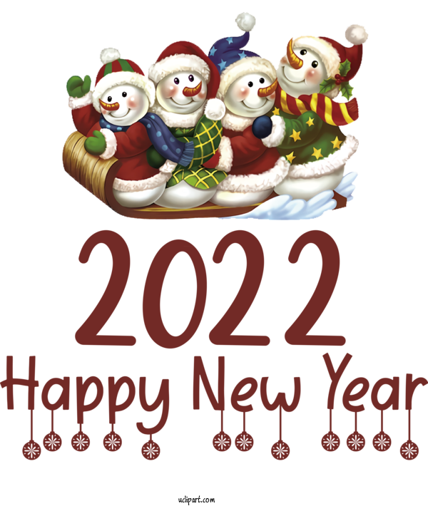 Free Holidays Mrs. Claus New Year Bauble For New Year 2022 Clipart Transparent Background