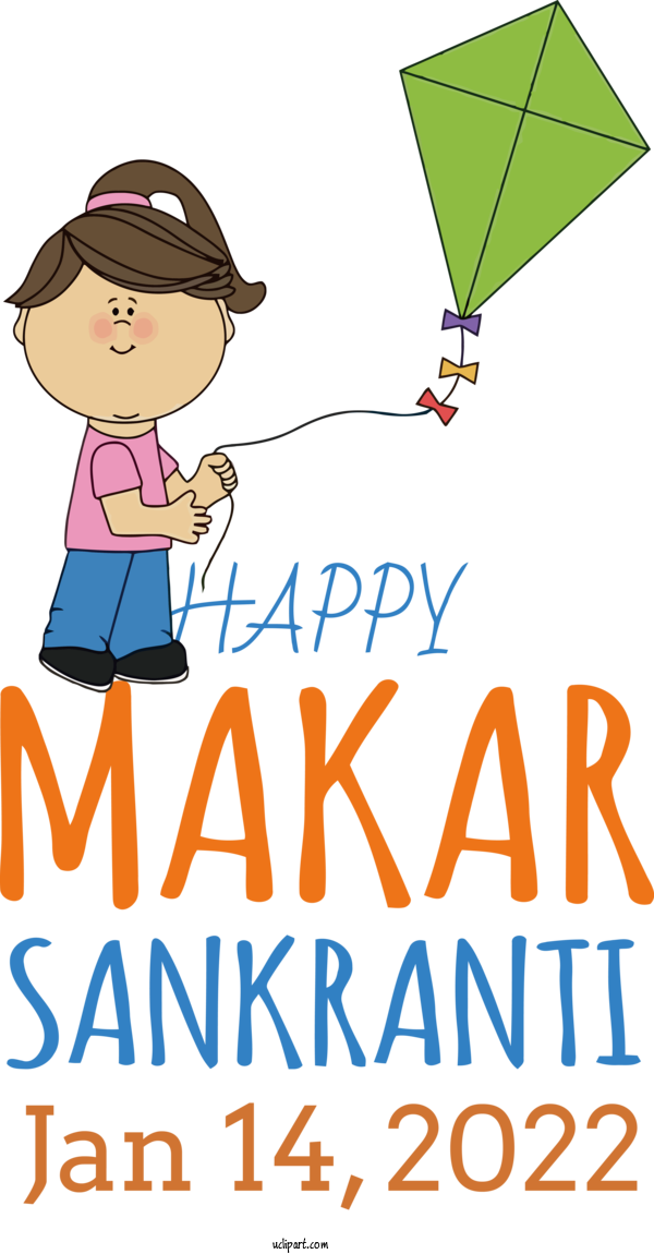 Free Holidays Design Human Cartoon For Makar Sankranti Clipart Transparent Background