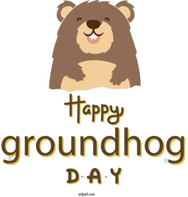 Free Holidays Lion Bears Human For Groundhog Day Clipart Transparent Background