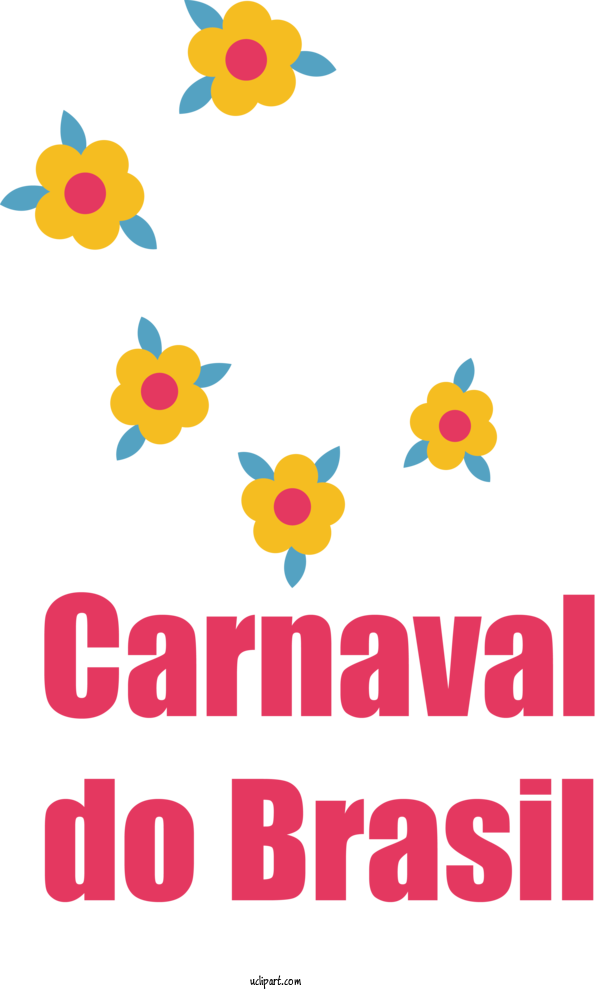 Free Holidays Floral Design Cut Flowers Logo For Brazilian Carnival Clipart Transparent Background