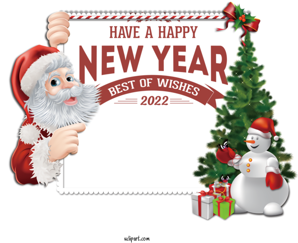 Free Holidays Christmas Day Christmas Gift Santa Claus For New Year 2022 Clipart Transparent Background