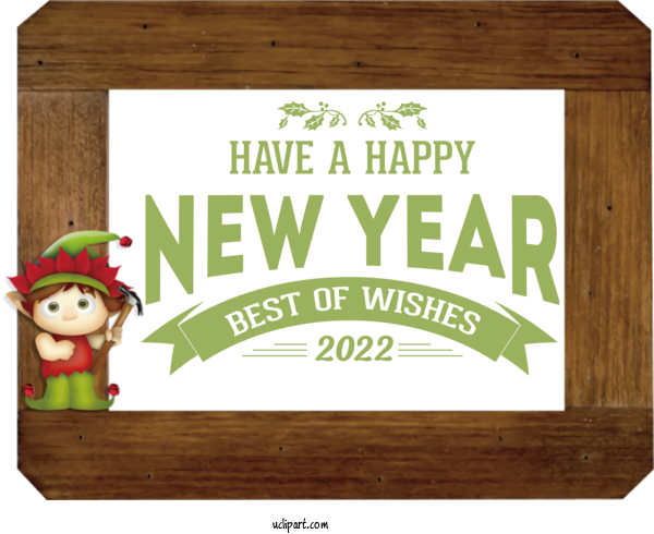 Free Holidays Logo Font Meter For New Year 2022 Clipart Transparent Background