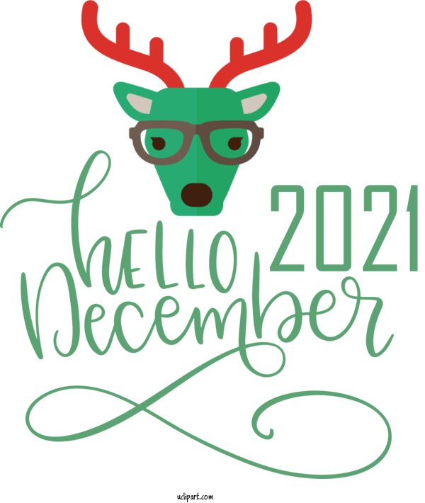 Free Nature Reindeer Deer Logo For Winter Clipart Transparent Background