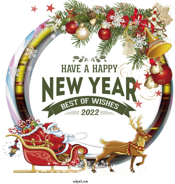 Free Holidays Christmas Day Transparent Christmas Santa Claus For New Year 2022 Clipart Transparent Background