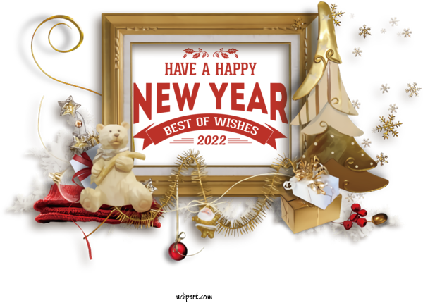 Free Holidays Borders And Frames Picture Frame Bauble For New Year 2022 Clipart Transparent Background