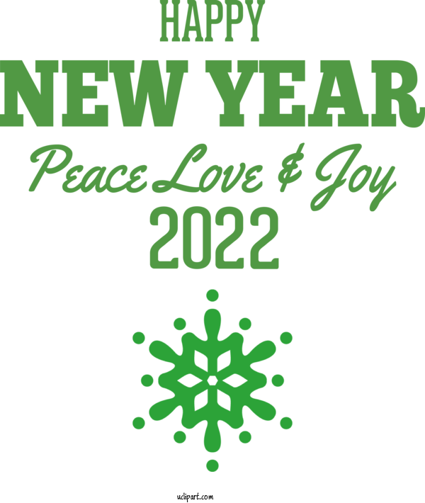 Free Holidays Leaf Logo Big Year For New Year 2022 Clipart Transparent Background