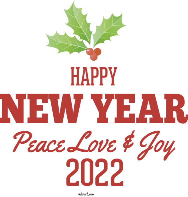 Free Holidays Leaf Logo Tree For New Year 2022 Clipart Transparent Background