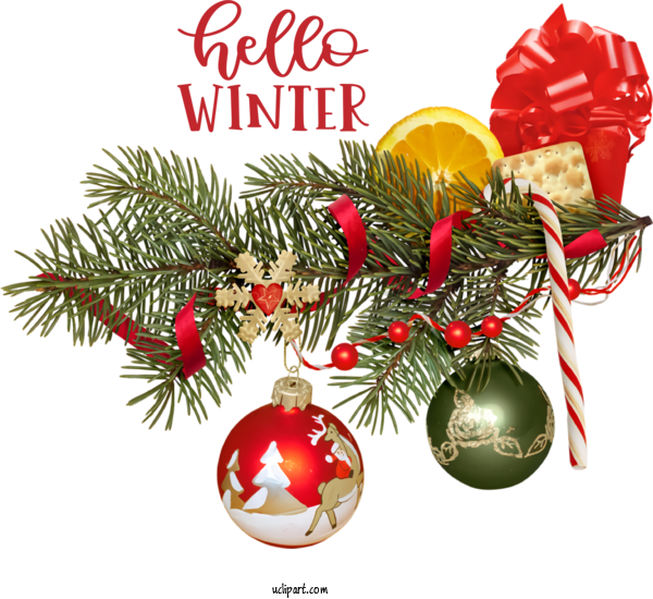 Free Nature Bauble Christmas Day Fir For Winter Clipart Transparent Background