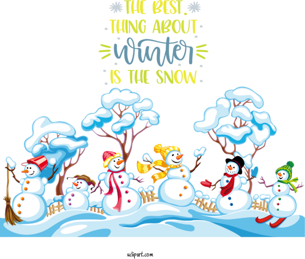 Free Nature New Year Christmas Day Snowman For Winter Clipart Transparent Background