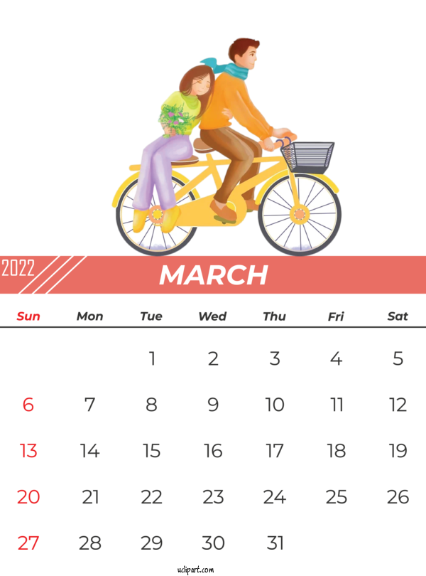 Free Life Design For Yearly Calendar Clipart Transparent Background