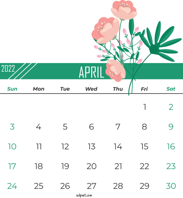 Free Life Flower Calendar Pixel For Yearly Calendar Clipart Transparent Background