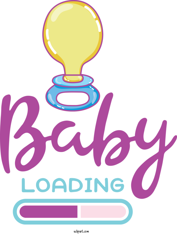 Free Baby Shower Logo Line Purple For Baby Loading Clipart Transparent Background