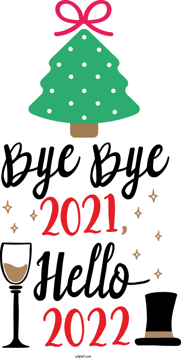 Free Holidays Christmas Graphics New Year New Year's Eve For New Year 2022 Clipart Transparent Background