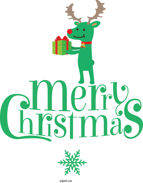 Free Christmas Deer Christmas Tree Human For Green Merry Christmas Clipart Transparent Background