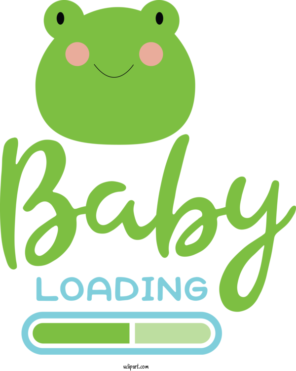 Free Baby Shower Frogs Logo Tree Frog For Baby Loading Clipart Transparent Background