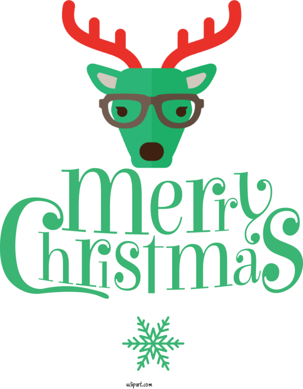 Free Christmas Reindeer Deer Meter For Green Merry Christmas Clipart Transparent Background