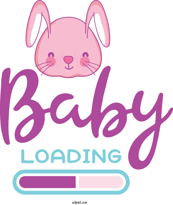 Free Baby Shower Design Logo Cartoon For Baby Loading Clipart Transparent Background