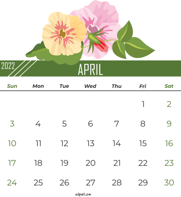 Free Life April O'Neil  Flower For Yearly Calendar Clipart Transparent Background