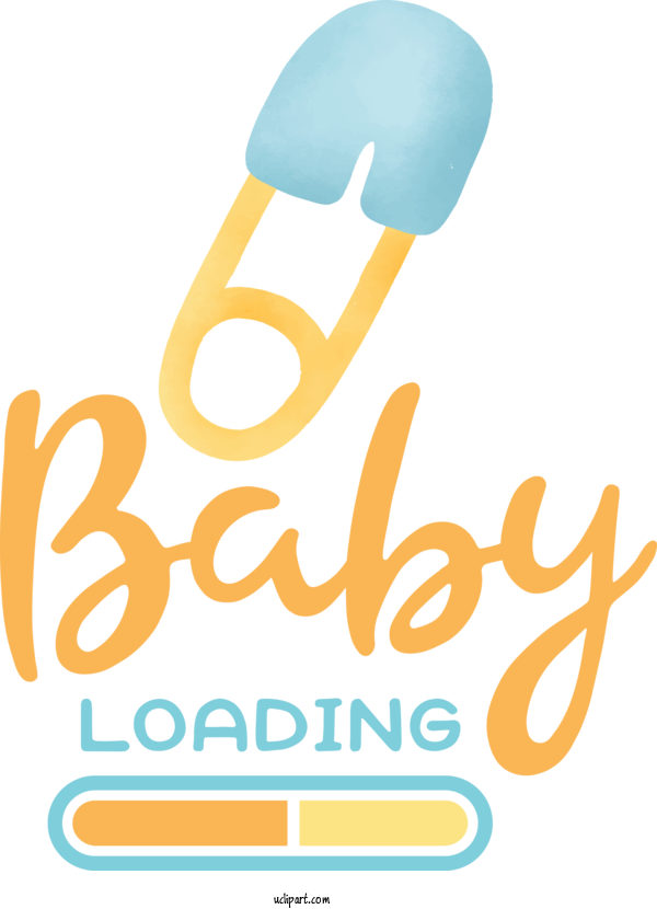 Free Baby Shower Logo Design Line For Baby Loading Clipart Transparent Background