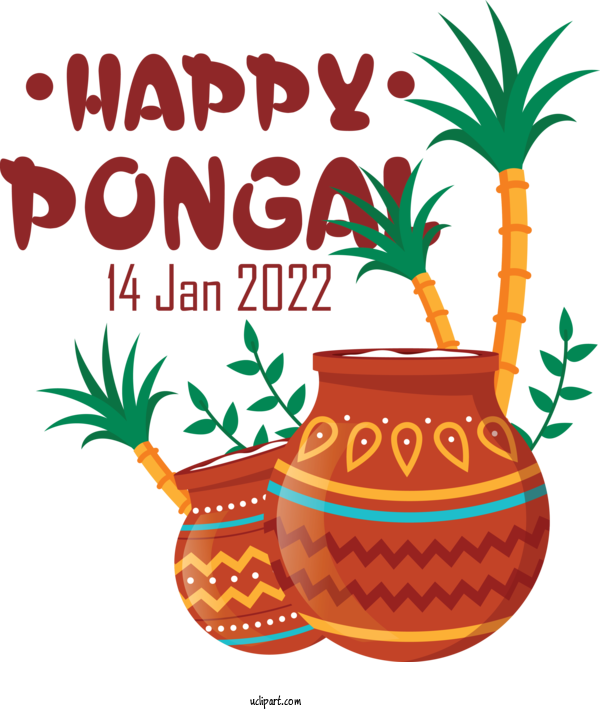 Free Holidays Pongal Festival Mattu Pongal For Pongal Clipart Transparent Background