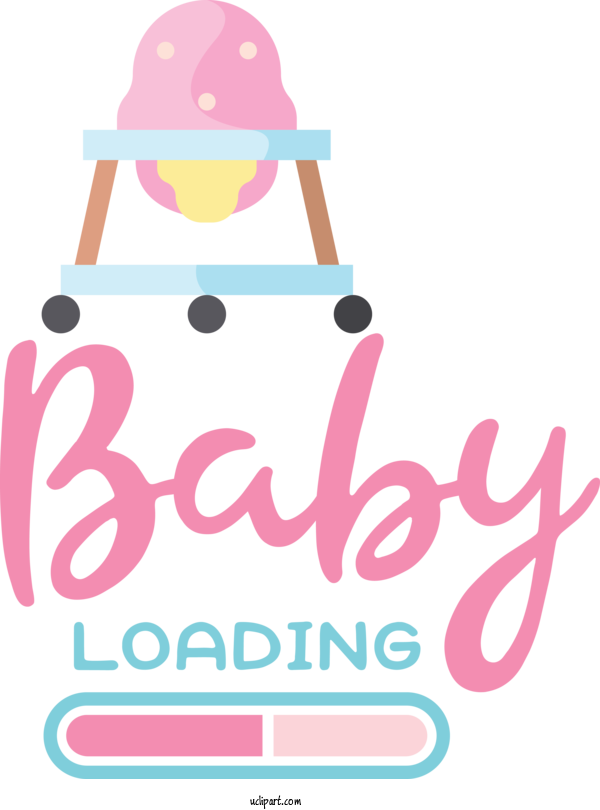 Free Occasions Design Logo Line For Baby Shower Clipart Transparent Background