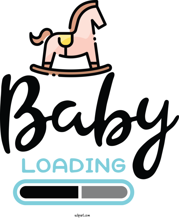 Free Occasions Logo Cartoon Line For Baby Shower Clipart Transparent Background