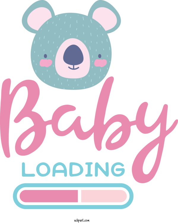 Free Occasions Design Teddy Bear Logo For Baby Shower Clipart Transparent Background