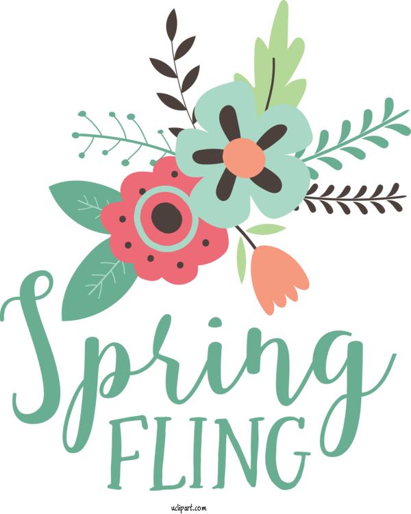 Free Nature Floral Design Design Leaf For Spring Clipart Transparent Background