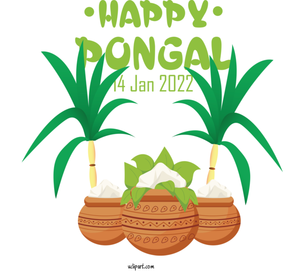 Free Holidays Pongal Palms Rangoli For Pongal Clipart Transparent Background