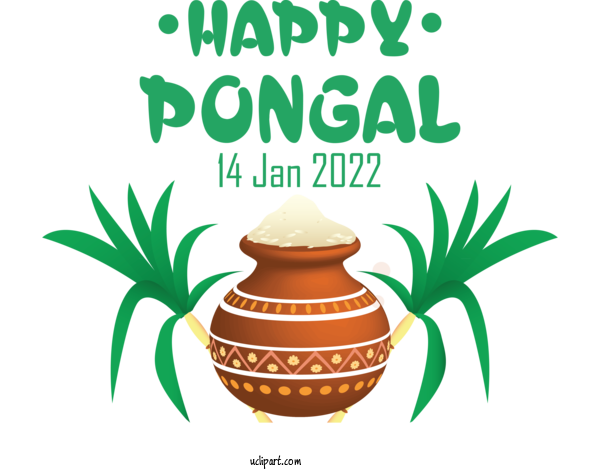 Free Holidays Pongal Makar Sankranti Onam For Pongal Clipart Transparent Background