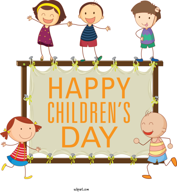 Free Holidays Drawing Design Painting For Children's Day Clipart Transparent Background