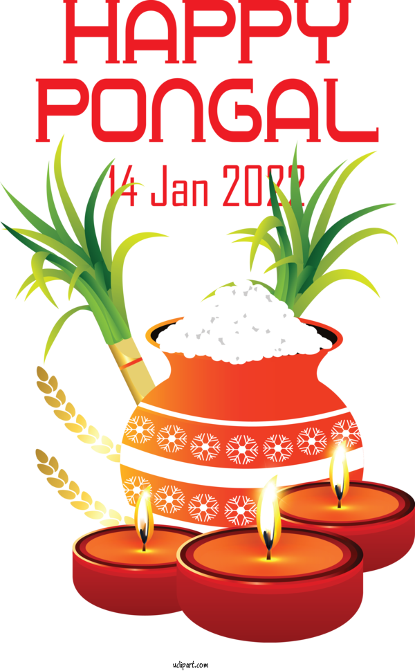 Free Holidays Pongal Pongal Festival For Pongal Clipart Transparent Background