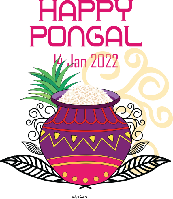 Free Holidays Pongal Makar Sankranti Mattu Pongal For Pongal Clipart Transparent Background