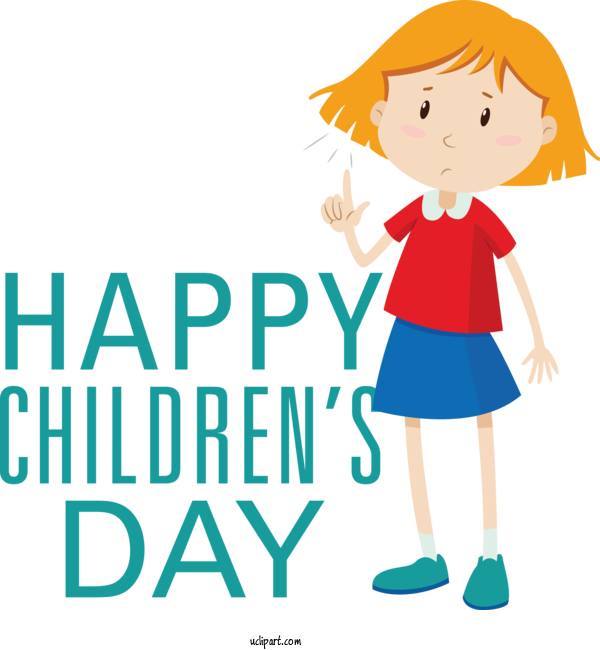 Free Holidays Human Clothing Cartoon For Children's Day Clipart Transparent Background