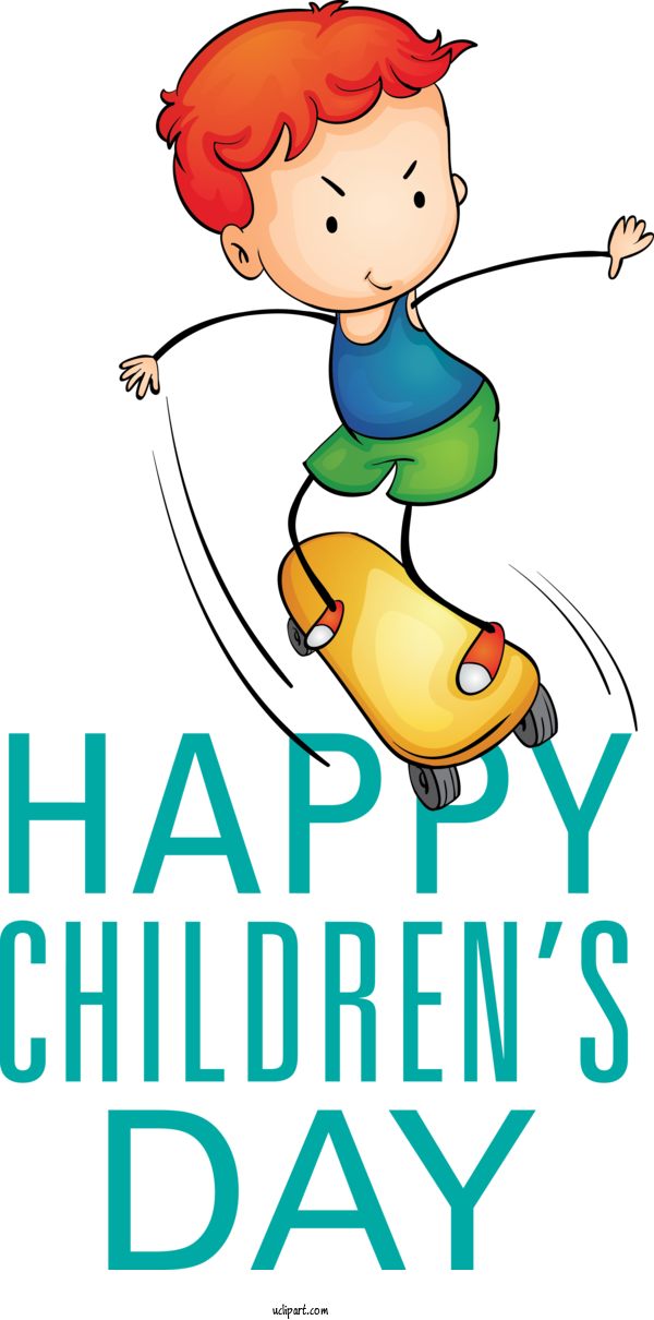Free Holidays Human Behavior Happiness For Children's Day Clipart Transparent Background