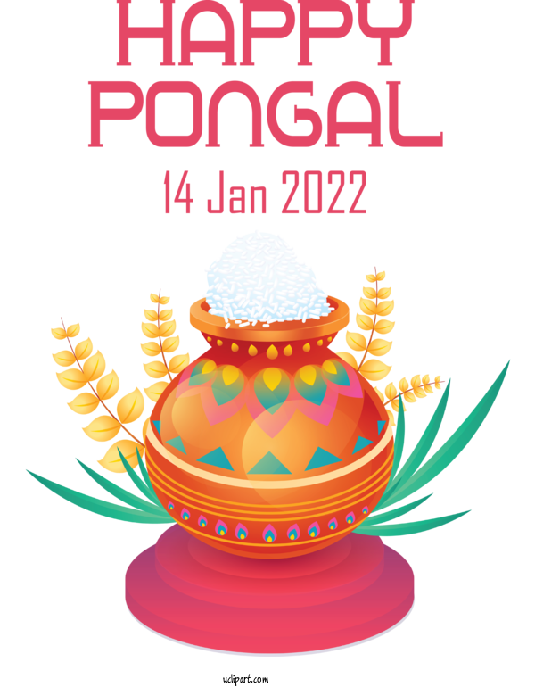 Free Holidays Pongal Mattu Pongal Festival For Pongal Clipart Transparent Background