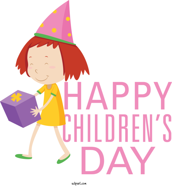Free Holidays Party Hat Design Human For Children's Day Clipart Transparent Background