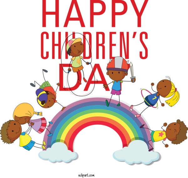 Free Holidays Human Cartoon Line For Children's Day Clipart Transparent Background